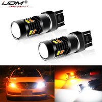 Extremely Bright 3030 Chipsets White/Yellow 7441 7443 7444 Switchback LED Bulbs with Projector For Turn Signal Lights 12V