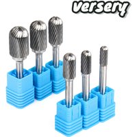 1pc Carbide Rotary File Tool Point Burr C Ball Nose 6mm 1/4 Shank Die Grinder Abrasive Tools Drill Milling Carving Bit