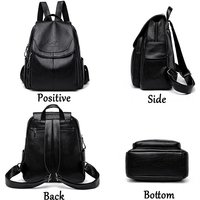 Vintage-Rucksack aus weichem Leder für Damen, 9 Farben, lässige Reise-Umhängetasche, Damenrucksack, Schultasche, Damenrucksack