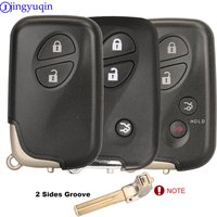 jingyuqin 2/3/4 Buttons Smart Remote Key Case Fob Keyless Entry Shell Blank For LEXUS IS250 ES350 GS350 LS460 GS Smart Key