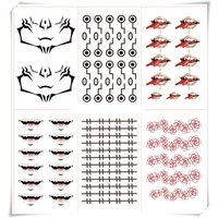 Brdwn Jujutsu Kaisen Unisex Yuji Itadori Toge Inumaki Cosplay Tattoo Stickers