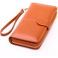 Vintage Women Pu Leather Wallets Purses Fashion Long Standard Zipper Wallet Money Coin Pouch Card Holder Female Clutch