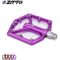 ZTTO MTB CNC Aluminum Alloy Ultralight Flat Pedal AM Enduro Bike Smooth Bearings 9/16 Thread Large Area For Gravel JT07