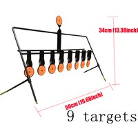 9-ring Shooting Target Shooting Metal Target Automatic Reset Spinning Air Rifle Target Shooting Automatic Target Reset