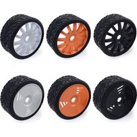 ZD Racing 100mm Rubber Tyres Wheels 17mm Hex for Redcat HSP HPI Kyosho Hobao Team Losi Carson 1/8 Buggy On-road Car