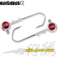 Hunthouse New Ajing Fishing Hooks With Red Eyes 5g 7g 10g 14g Zinc Alloy Jig Head Rockfish Lure Bait 2021 Fishing Accessories