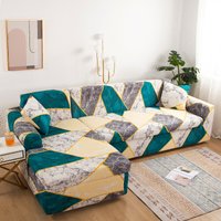 printed L shape sofa covers for living room sofa protector anti-dust elastic stretch covers for corner sofa cover