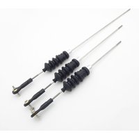 1set M2 Ball Head Tie Rod End + Rubber Bellows Radio Box Seals + Servo Push Pull Rod for RC Boat Marine Tug Fishing Boat