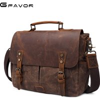 waterproof padded waxed canvas bags personalized stylish case satchel vintage messenger bag for men