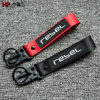 Logo HONDA Embroidery Keychain Keyring Key Chain Ring For Honda Rebel CMX 300 500 1100 CMX300 CMX500 CM1100 2017-2025 Accessorie