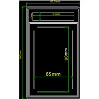 2pcs Trading Card Slab Game psa Star Card Identification Box Slab Sleeves Toploader Acrylic Material