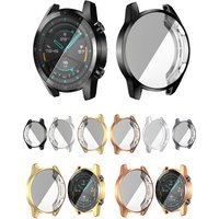 Plating TPU Case For Huawei Watch GT2 46mm 42mm Protective Shell Screen Protector SmartWatch Cover Bumper For Huawei Watch GT 2