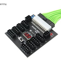 Mining Power Supply 800W ATX Power Supply Breakout Board with 8 Port 4Pin for Chia Mining 2Port 6Pin Power for Video Card Mining