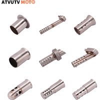 2" 2.5" Steel Exhaust Can Muffler Pipe Baffle DB Killer Silencer Reduces Sound Removable 51MM 60MM For Yamaha Suzuki Dit Bike