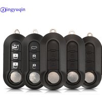 jingyuqin Remote Key Case Shell Cover For Fiat 500 Panda Punto Bravo Doblo Peugeot Boxer Citroen Relay Fiat Ducato Lancia Musa