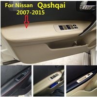 For Nissan QASHQAI J10 2007 2008 2009 2010 2011 2012 -2015 Microfiber Leather Door Armrest Panel Protective Cover car interior