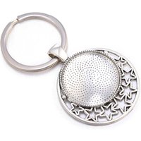 10pcs/lot 25mm Cabochon Blank Keychain Pendant Base Fit 25mm Glass For Key Chain Keyring Pendant DIY Jewelry Making Findings