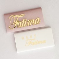 10pcs Personalized Laser Cut Guest Names Custom Wedding Place Cards Place Name Settings Tags Party Decor Chocolate Baptism Box