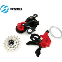 Sensah BMX Folding Bike 3 Speed Derailleur Set Shift Lever Rear Derailleur Freewheel Bicycle Shifter Shiting Part