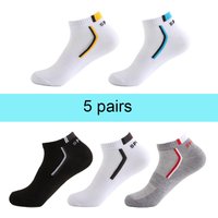 5pairs High Quality Mesh Men's Cotton Socks Ankle Sports Running Low-cut Athletic Sock Dryness Moisture Wicking Big Size 6-13