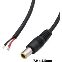 1pc DC Tip 7.9mm x 5.5mm 8mm Male Plug Connector Cable Cord For IBM Replacement 30cm/1ft 16AWG