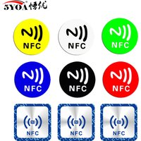 6pcs NFC Ntag213 Ntag215 Ntag216 TAG Sticker 213 13.56MHz Universal Label RFID Token Patrol Ultralight for Amiibo Etc