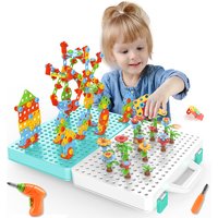 Electric Drill Nut Disassembly Match Tool Toys Children Educational Assembled Blocks Sets Tools For Boys Design Building Toys