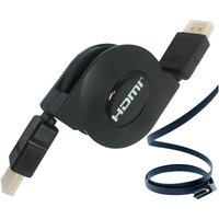 1.5M Retractable Flexible HDTV-compatible Cable Male to Male V1.4 1080P Full HD 3D For HDTV 1m 1.8m