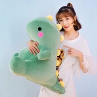 25CM Lovely Dinosaur Plush Toys Super Soft Cartoon Stuffed Animal Dino Dolls for Kids Baby Hug Doll Sleep Pillow Home Decor
