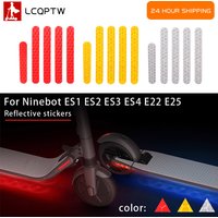 5pcs/set Reflective Stickers For Ninebot ES1 ES Series Electric Scooter Body Night Reflective PVC warning Sticker