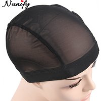 Nunify 6Pcs Mesh Net Glueless Hair Net Wig Liner Cheap Wig Caps For Making Wigs Spandex Net Elastic Dome Wig Cap