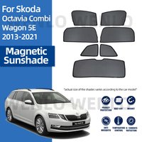 For Skoda Octavia 5E Combi Wagon 2013-2020 Window Sunshade Glass Shield Interior Sun Visor Mesh Car Curtain Net Magnetic Shield