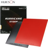 HUIESON Table Tennis Rubber HURRICANE-STORM EX-600 2.2MM Durable Ping Pong Rubber Loop & Control for 40+