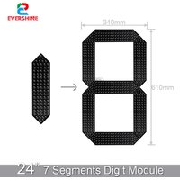 24 Inch Outdoor 7 Seven Segment Digital Number Board For LED Gas Station Electronic Fuel Diesel Price Signs