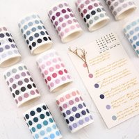 2025 Sharkbang 60mm*3m DIY Salt Base Element Decorative Adhesive Tape Scrapbooking Sticker Label Marker Dot Masking Washi Tape