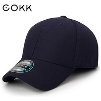 COKK Baseball Cap Männer Snapback Hüte Ausgestattet Geschlossen Volle Kappe Frauen Gorras Knochen Männlich Trucker Hut Casquette Outdoor Schwarz