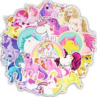 AliExpress GZQT 30Pcs Unicorn Series Sticker Cute Anime Dream Children's Cartoon Stickers for DIY Travel case Laptop Bicycle Fridge Car Stickers