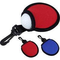 Portable Golf Ball Cleaner Pouch Bag Washer Dirt Wiping Pocket Cleaning Tool Supplies Accessories