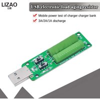 LIZAO USB Resistor Electronic Load Switch Adjustable 3 Current 5V Resistance Tester