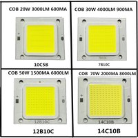 Ampoules LED COB Flip Chip haute puissance, 20 pièces, pleine puissance 4640 10W 20W 30W 50W 70W 2B50C 12B10C 2B25C 12V 30V pour lampes de rue
