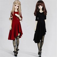 Robe à ourlet oblique à la mode pour vêtements BJD beurre personnalisés, CWB1, 1/6,1/4,1/3