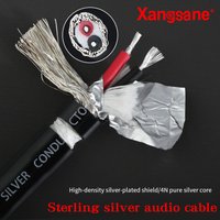 Xangsane XS-1101Ag HiFi RCA Cable 4N Single Crystal Pure Silver HiFi XLR Cable Balance Line Over Machine Engineering Line