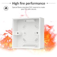 86 Type Junction Box White Color External Mounting Box PVC For Wall Switch Socket Dark Box Double 86mm Standard Accessories