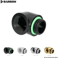 Barrow TDWT90-B01 PC water cooling Reversing Fitting 90 Degree Male to female tube connector Adapter water cooler heatsink