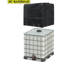 Schwarze IBC-Tragetaschenabdeckung, 275 Gallonen, staubdichte Schutzhülle für IBC-Wassertank, Palette, Gartenmöbelabdeckung