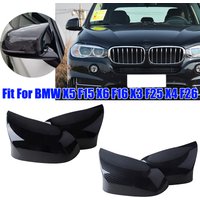 Rhyming Rearview Mirror Cap Wing Side Mirrors Cover Fit For BMW X5 F15 X6 F16 X3 F25 F26 2014-2018 Car MP Style Racing
