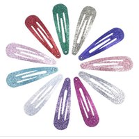 20Pcs/Lot Hair Accessories Candy Color Dripping Glitter Powder Hair Clip Princess Barrette Hairclip Headdress Hairpins for Girls