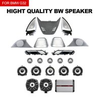 Car For BMW 6GT G32 LED Loundspeaker Front Rear Door Glow Tweeter Luminous Night Light Trim Subwoofer Audio Speakers Horn Cover