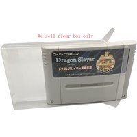 Clear Transparent case for SFC for Dragon slayer game card storage collection display PET protection box