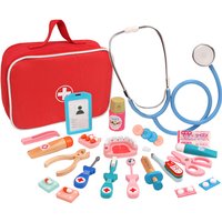 Jouets éducatifs de médecin en bois pour enfants, ensemble de coffre à médicaments de Simulation médicale pour enfants, jeu de rôle, jouet de Simulation